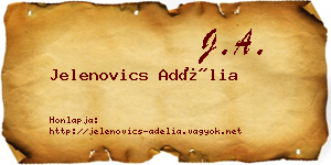 Jelenovics Adélia névjegykártya